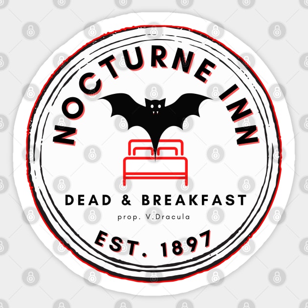 Nocturne Inn Dead & Breakfast Sticker by EmilyBickell